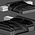 Sleek Low Bed by Lavsit 3D model small image 6