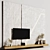 Sleek TV Wall Mount Shelf 3D model small image 2