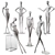 Juno Women's Stylish Mannequins 3D model small image 1