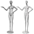 Juno Women's Stylish Mannequins 3D model small image 3