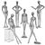 Juno Women's Stylish Mannequins 3D model small image 5