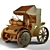 Hand-Painted Steampunk Wagon Texturing 3D model small image 3