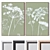 Large Wall Paintings Set Frames 3D model small image 1