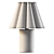 Ceramic Fluted Table Lamp 3D model small image 2