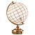 Polished Globe Ambient Table Lamp 3D model small image 1