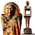 Wooden Statue 3D Model Kit 3D model small image 2