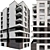 Modular Residential Building 3D Model 3D model small image 1