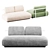 MDF Italia COSY Garden Sofa 3D model small image 2