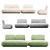 MDF Italia COSY Garden Sofa 3D model small image 3