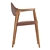 Contemporary Arm Dining Chair 3D model small image 4