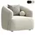 Soft Boucle Accent Chair Sofia 3D model small image 1