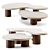 Sleek Andrea Luca Nesting Tables 3D model small image 1