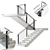 Sleek Staircase (024-1) 3D model small image 1