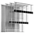 Foldable Wood Blinds 04 | Unique Home Décor 3D model small image 6