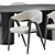 Modern Dining Set, 3D Model 3D model small image 3