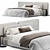 Contemporary Angelo Bed 2013 3D model small image 1