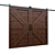 Rustic Barn Door 3D Model 3D model small image 1