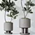 Rubber Ficus 3D Vases Collection 3D model small image 5