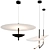 Designer Patina Bronze Pendant Light 3D model small image 1