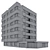 Multi-Floor Residential Building Kit 3D model small image 5