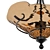 Elegant Vitalia Pendant Chandelier 3D model small image 1