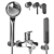 Fima Shower Faucet Set Collection 3D model small image 5