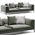 Modern Flexform PERRY UP Sofa 3D model small image 1