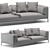 Modern Flexform PERRY UP Sofa 3D model small image 4