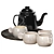 Falcon Enamelware Tea Set 3D model small image 1