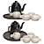 Falcon Enamelware Tea Set 3D model small image 2