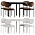 Modern Dining Set 10-Piece Ensemble 3D model small image 4