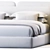  Sleek Modern Angelo Bed 3D model small image 2