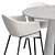 Modern Scandinavian Dining Set 3D model small image 8