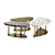 Elegant NINFEA Coffee Tables 3D model small image 3