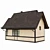 Stylish Low Poly Classic House 3D model small image 4