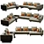 Minotti Dylan Set 8: Versatile Design 3D model small image 3