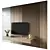 Modern TV Wall Set 002 3D model small image 1