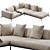 Flexform PERRY UP Sofa 2016 3D model small image 3