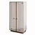 Natura Baby Double-Door Wardrobe 3D model small image 1