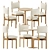 Modern Paf Paf Chair Set 3D model small image 1