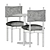 Modern Paf Paf Chair Set 3D model small image 5