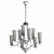 Adjustable Pendant Chandelier with Interchangeable Bulb 3D model small image 3