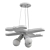 Kids Acrylic Chandelier: Battle-Plane 3D model small image 3