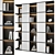 Modern Bookcase with Contemporary Design 3D model small image 1