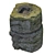 Ancient Stone Column with Moss 3D model small image 4