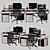 Modern Ikea Office Furniture Set 3D model small image 3