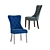 Modern Rocking Side Chair 3D model small image 2