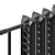 Cast Iron Heating Radiator 3D model small image 2