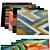 Contemporary Rug Set in Various Sizes 3D model small image 1