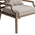 Elegant Outdoor Hera Lounge Chair 3D model small image 4